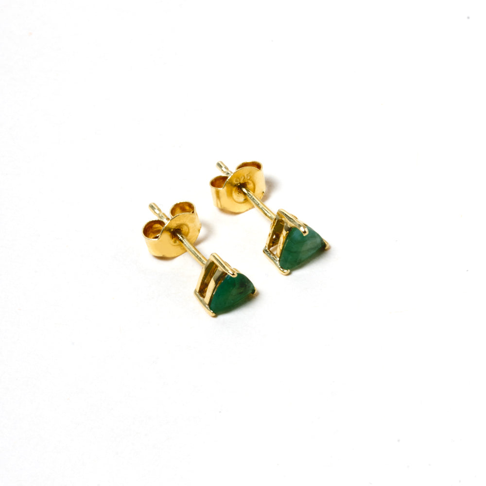 Irene studs - Emerald