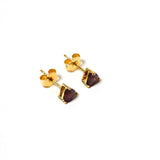 Irene studs - Rhodolite Garnet