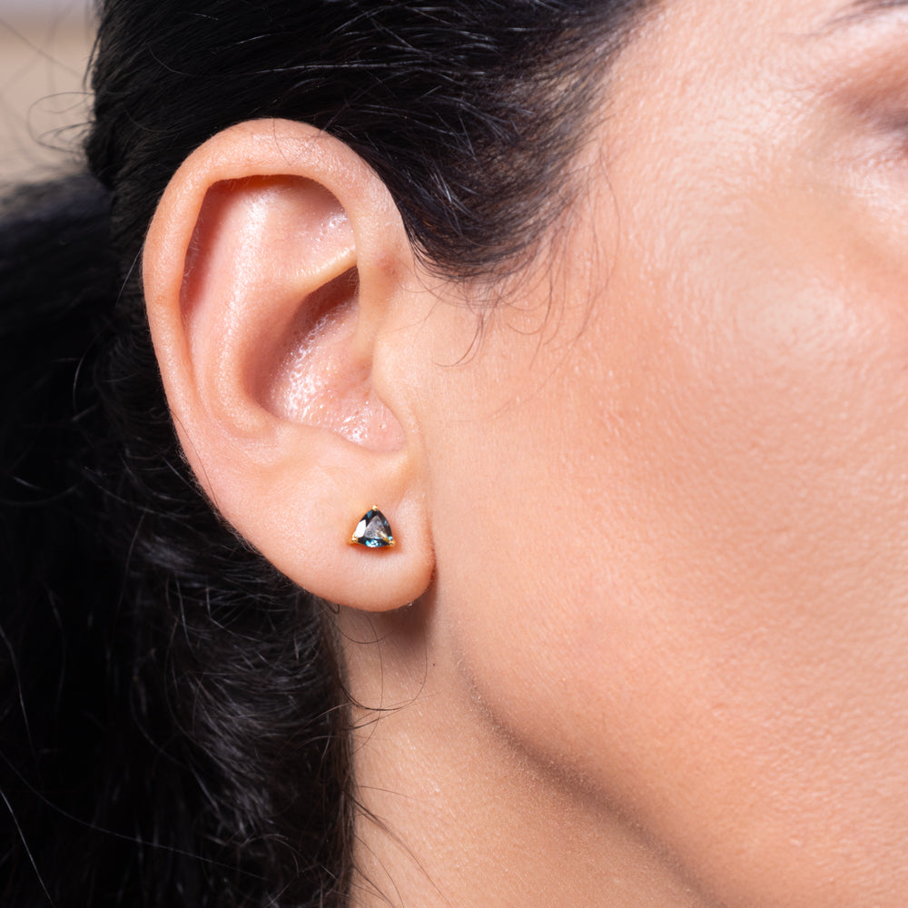 Irene studs - London Blue Topaz