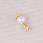 Handmade pearl and zirconia charm from Zaira Jewels